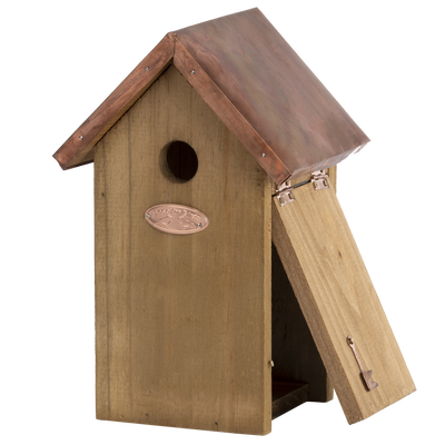 Caja Nido Techo Cobre para Herrerillos